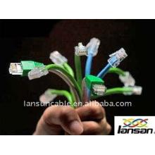 Cat5e UTP 4P * 25AWG 0.40mm CCA ethernet плоский кабель телефонный кабель RJ45-RJ45 1m